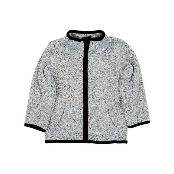 Infant & Toddler Boys Speckle Gray Full Zipper Sweatshirt Sweater 18 Months