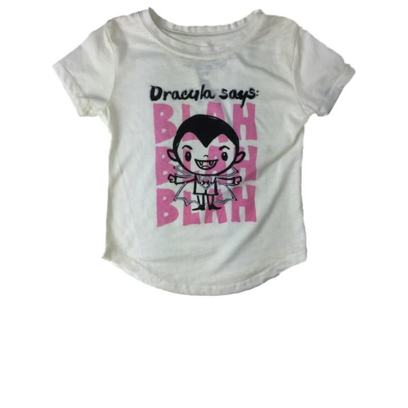 Infant & Toddler Girls Count Dracula Says Blah Blah Blah Halloween Tee Shirt