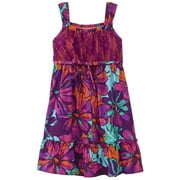 Infant Toddler Girls Purple Daisey Ruffled Floral Dress Flower Sundress