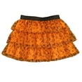 thumbnail image 1 of Infant & Toddler Girls Rufled Orange Witch & Bat Tulle Tutu Skirt, 1 of 1