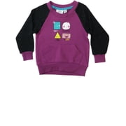 Infant & Toddler Girls Shape Emotion Pullover Baseball Sweatshirt