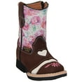 thumbnail image 1 of Infant Toddler Girls Western Embroidered Heart Floral Detailed Leather Boot, 1 of 4