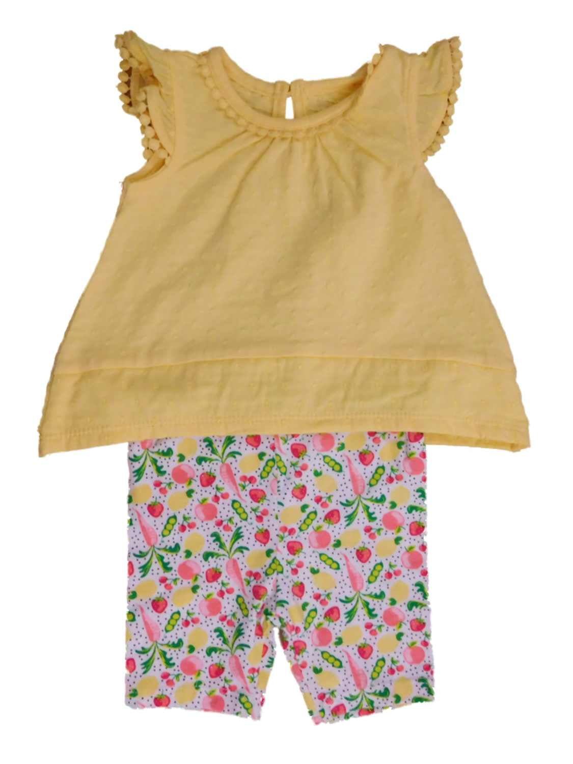 Mommy's Little Princess Yellow Baby Set – 3 Piece (Shirt, Shorts & Cap)