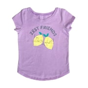 Infant Toddler Girls Zest Friends Purple Striped Short Sleeve T-Shirt 3T