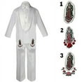 thumbnail image 1 of Infant Toddler Kid Boy Baptism White Shawl Lapel Formal Tuxedo Suit Stole Sm-20, 1 of 4