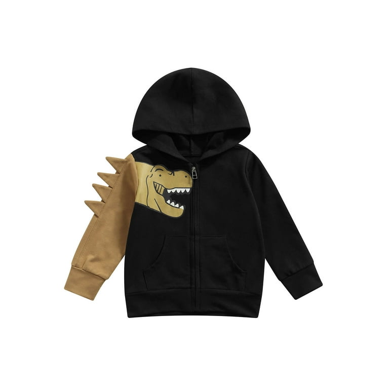 Color block dinosaur hoodie best sale