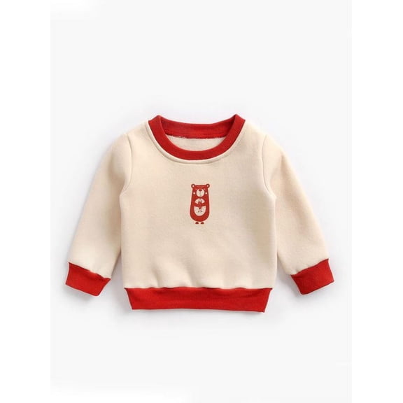 Infant Toddler Kids Fleece-lined Pullover