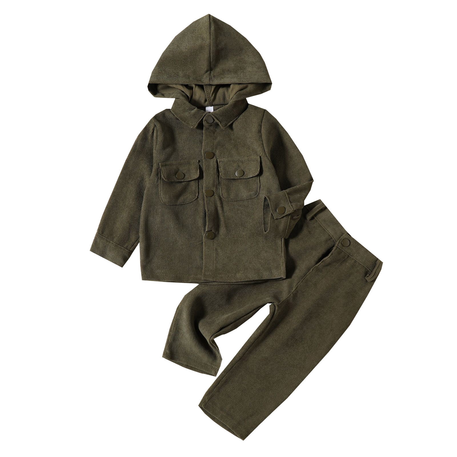 Toddler Outfits Christmas Boys Winter Long Sleeve Solid Color Prints