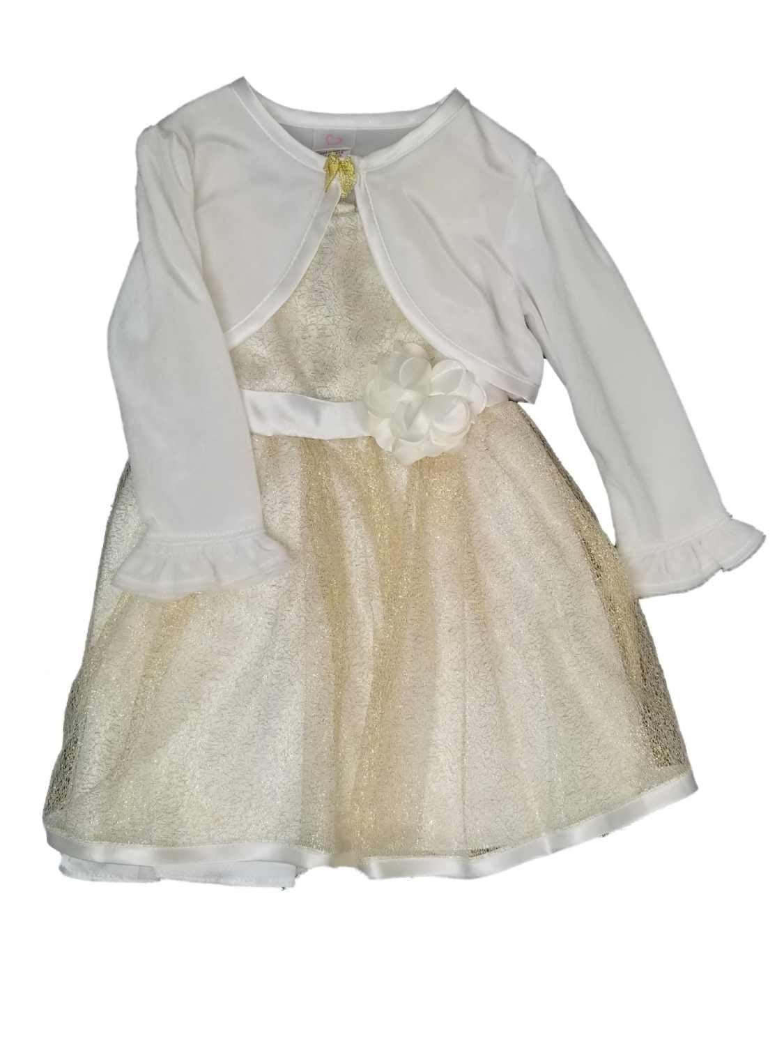 slim fit dress slacks Jackie Pinafore Sequin Dress White/Gold