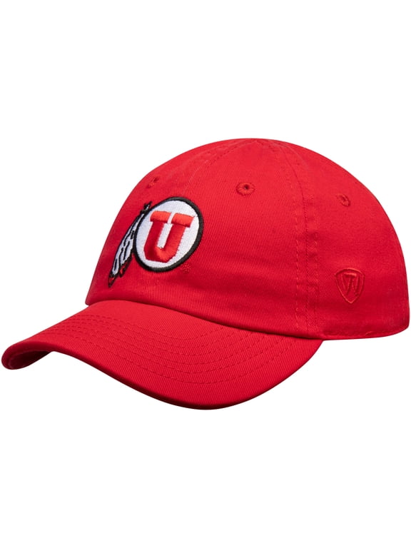 Infant Top of the World Red Utah Utes Mini Me Adjustable Hat