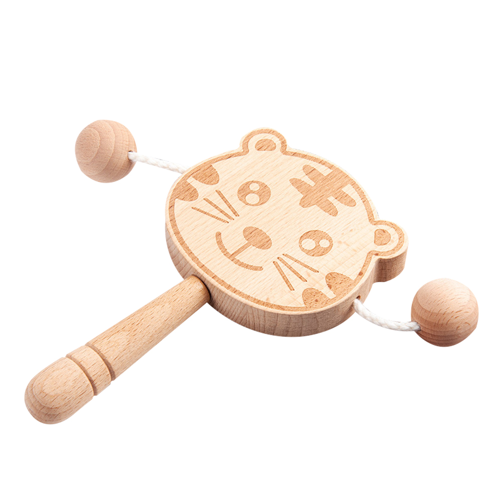 Infant Toys for Babys Cartoon Rattle Drum Early Educational Monkey