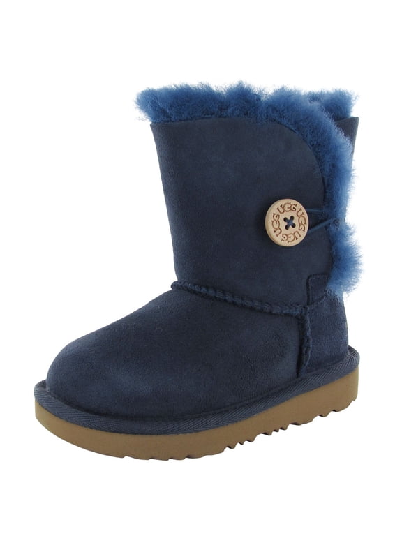 girls t bailey button ii pull-on boot, navy, 8 m us toddler