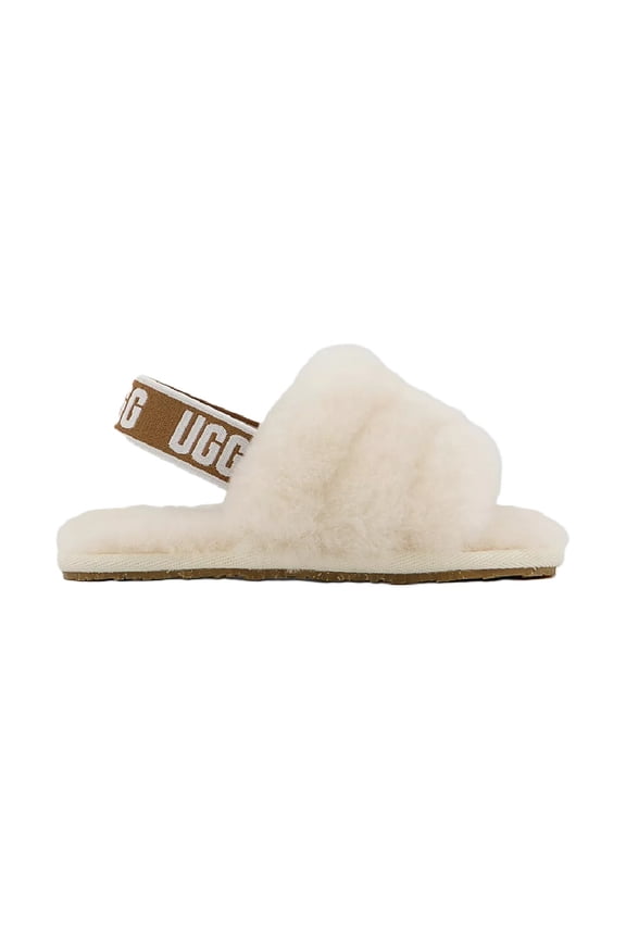 Infant UGG Fluff Yeah Slide Natural (1098577I-NAT) - 5