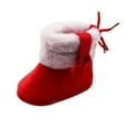 thumbnail image 1 of Infant Unisex Warm Boots Baby Winter Ankle Non-Slip Rubber Texture Sole Toddler Winter Snow Crib Shoes, 1 of 8