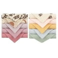 thumbnail image 1 of Infant Wash Cloth Square Cotton Face Towel Baby Muslin-Handkerchief Feeding Bibs Skin Friendly Nursing Burp Cloths 10PCS, 1 of 7