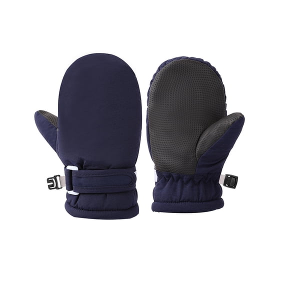 Infant Waterproof Winter Gloves Soft Plush Inner Windproof Design Elastic Cuffs Mittens For Snow Activity