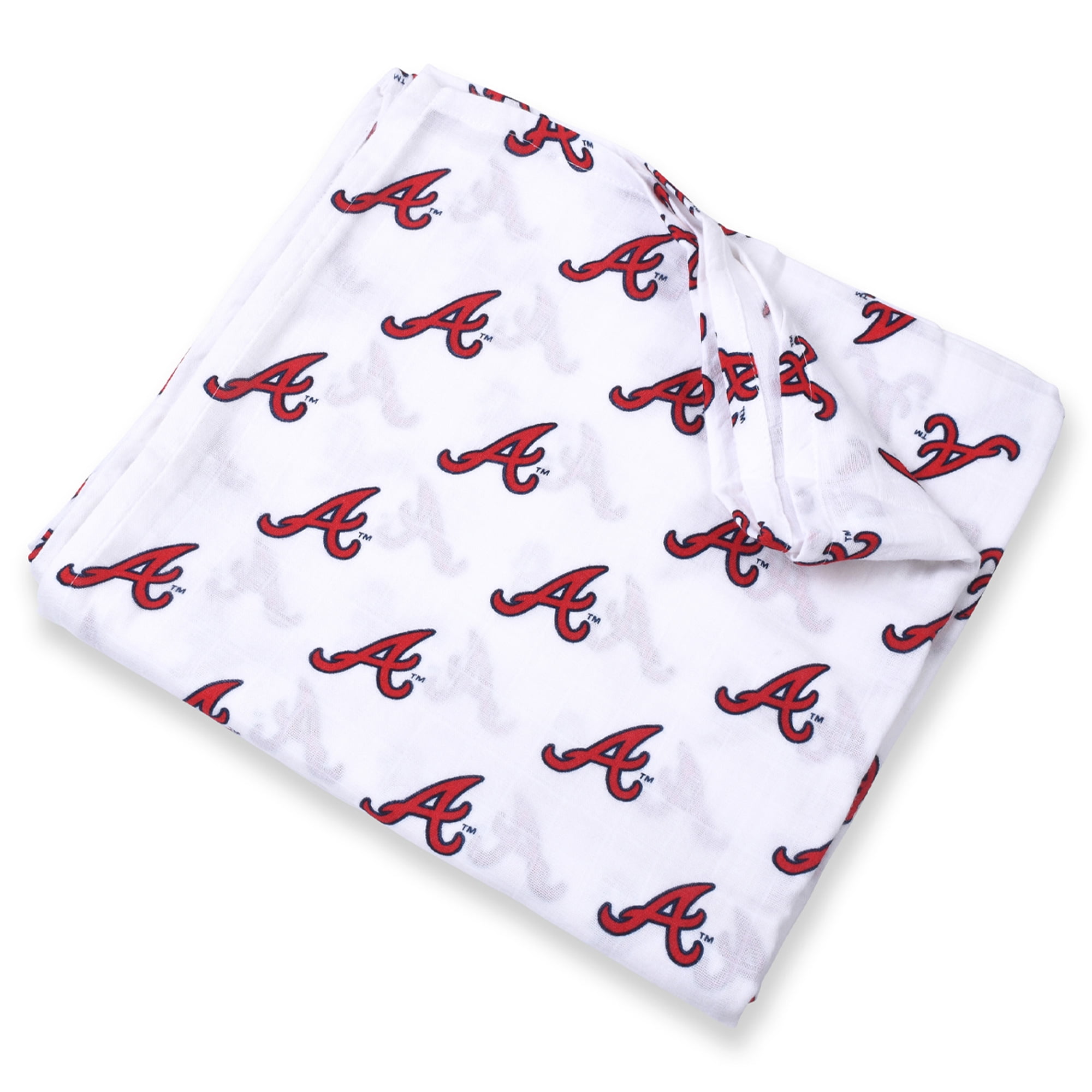 Three Little Anchors University Of Nebraska Muslin Swaddle Blanket - 47x47 Inch Cotton Baby Blanket