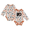 thumbnail image 1 of Infant White Philadelphia Flyers Quick Learner Long Sleeve Bodysuit, 1 of 3