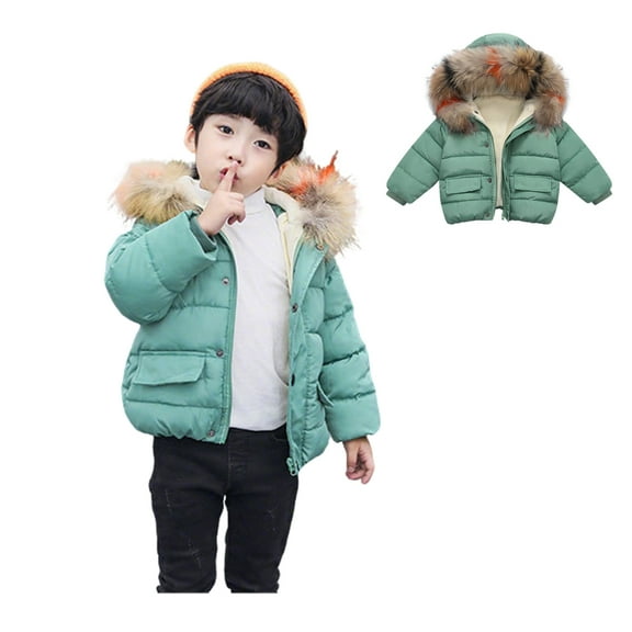Infant Winter Coat,Baby Boys Puffer Coat Hooded Jacket Zipper Up Down Coats for Infant Baby Child Winter Coat Newborn Baby Boy Clothes