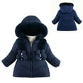 thumbnail image 1 of Winter Coat,Baby Boys Puffer Coat With Mid-length Hoods Zipper Windproof Jacket Outwear For Baby Boys Baby Girl Jacket Little Boys Girls Clothes, 1 of 4