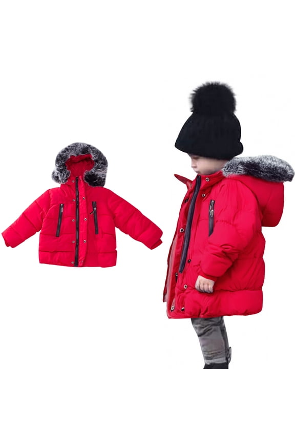 Winter Coat,Baby Girls Puffer Coat Hooded Jacket Lightweight Puffer Jacket for Baby Child Winter Coat Winter Baby Girl Clothes