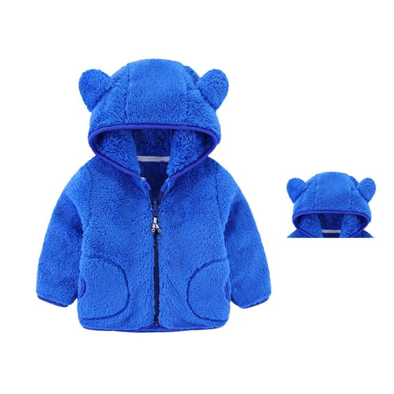 Winter Coat Bear Ear Hooded Jacket for Kids Baby Girls Boys Winter Jacket Baby Boy Clothes 2-3 Years