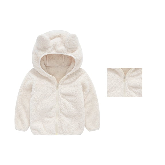 Winter Coat Cute Bear Ear with Hoods for Baby Boys Thick Parka Winter Baby Girl Clothes 12-18 Months