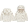 thumbnail image 1 of Winter Coat Jacket Cute Bear Ear Hooded Jacket for Baby Boys Fall Outfits for Girls Little Boys Girls Clothes 18-24 Months, 1 of 9