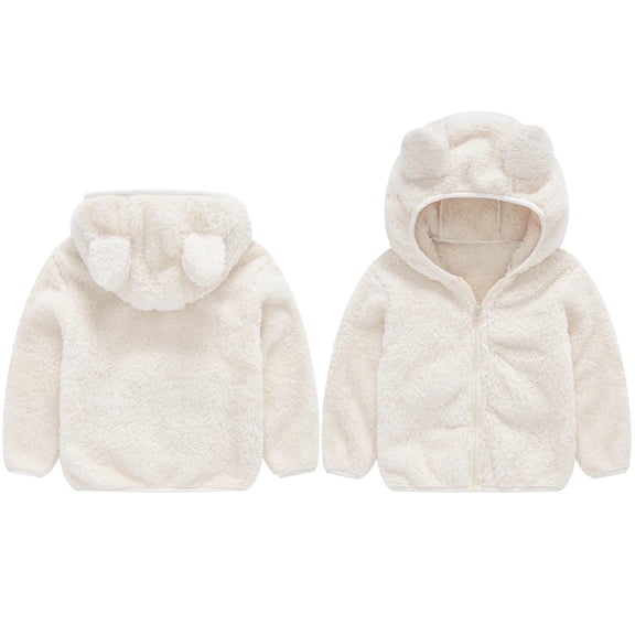 Winter Coat Jacket Cute Bear Ear Hooded Jacket for Baby Boys Fall Outfits for Girls Little Boys Girls Clothes 18-24 Months