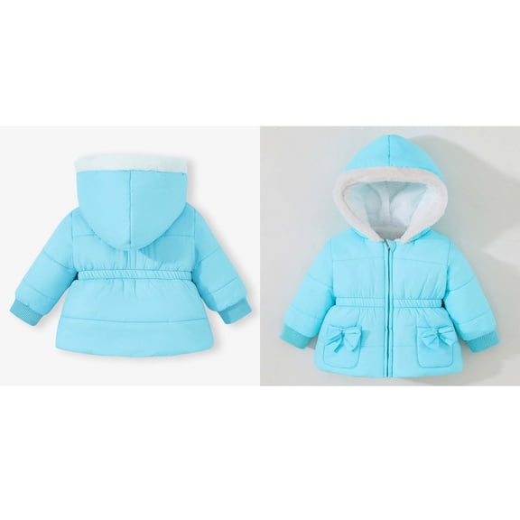 Winter Coat, Puffer Coat Hooded Jacket Long Sleeve Light Winter Coats for Baby Baby Boy Jacket Little Boys Girls Clothes