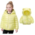 thumbnail image 1 of Infant Winter Coat,Little Boys Girls Puffer Coat Baby Hoodie with Bear Ear Long Sleeve Light Winter Coats For Baby Boys Outerwear Coats Newborn Baby Clothes, 1 of 5