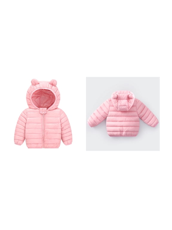 Infant Winter Coat,Little Boys Girls Puffer Coat Cute Bear Ear With Hoods Zipper Up Down Coats For Infant Baby Girls Baby Boy Jacket Baby Winter Coat
