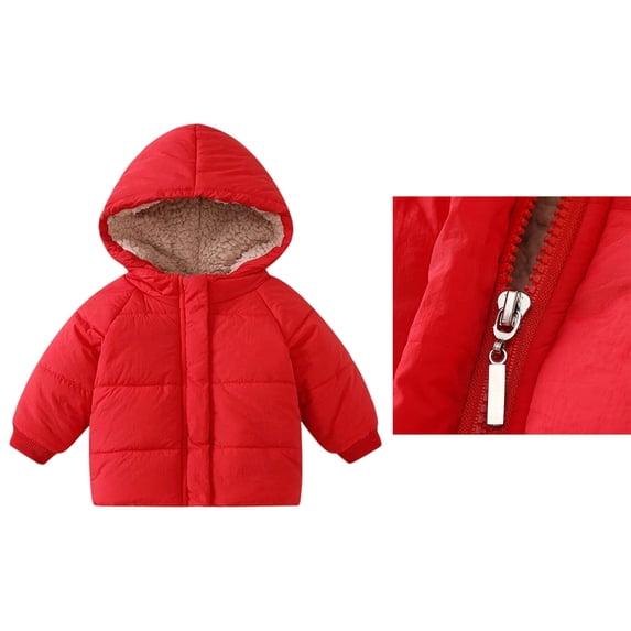 Winter Coat,Little Boys Girls Puffer Coat Hooded Jackets with Pockets Long Sleeve Light Winter Coats for Baby Boys Winter Warm Outwear Jacket Coat