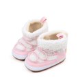 thumbnail image 1 of Infant Winter Snow Boots Warm Lambs Wool Baby First Walker Shoes for Christmas, Baby Shower, 1 of 6