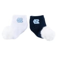 thumbnail image 1 of Infant ZooZatz North Carolina Tar Heels Two-Pack Pom Socks, 1 of 1