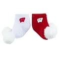 thumbnail image 1 of Infant ZooZatz Wisconsin Badgers Two-Pack Pom Socks, 1 of 1