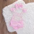 thumbnail image 1 of Infant baby Bodysuit With Matching Bow, 1 of 1