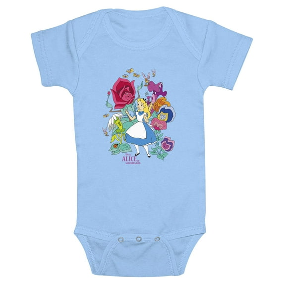 Infant's Alice in Wonderland The Floral Forest Bodysuit
