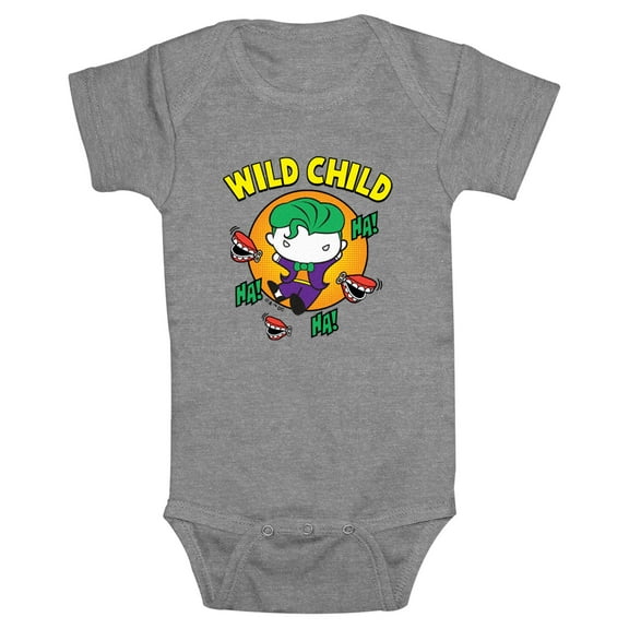 Infant's Batman Joker Wild Child Bodysuit