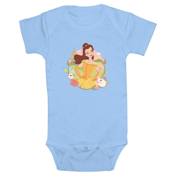 Infant's Beauty and the Beast Belle Pose Bodysuit