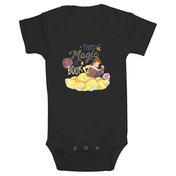 Infant's Beauty and the Beast Belle There Is Magic in a Book Bodysuit
