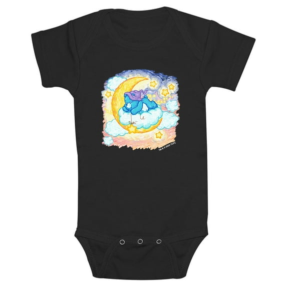 Infant's Care Bears Bedtime Bear Moon Painting Bodysuit