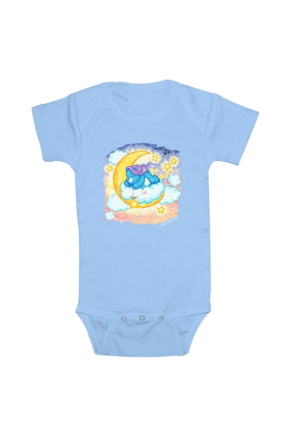 Infant's Care Bears Bedtime Bear Moon Painting Bodysuit