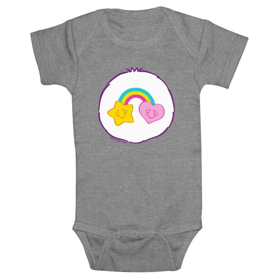 Infant's Care Bears Best Friend Bear Belly Badge  Bodysuit