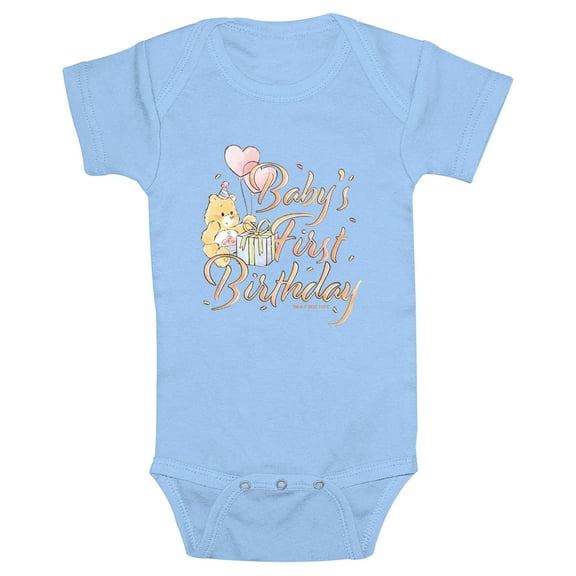 Infant's Care Bears Birthday Bear Baby’s First Birthday Bodysuit