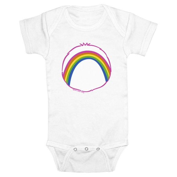 Infant's Care Bears Cheer Bear Belly Badge Bodysuit