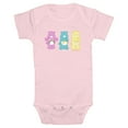 thumbnail image 1 of Infant's Care Bears Cheer Bear Funshine Bear and Wish Bear  Bodysuit, 1 of 3
