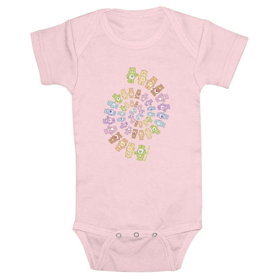 Infant's Care Bears Colorful Spiral Group Bodysuit