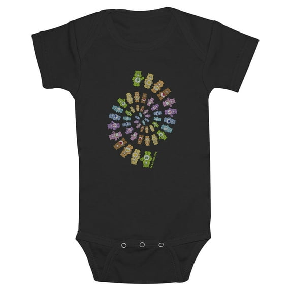 Infant's Care Bears Colorful Spiral Group Bodysuit