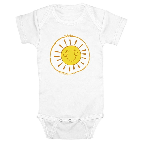 Infant's Care Bears Funshine Bear Belly Badge Bodysuit